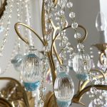 Murano pendeloques chandelier