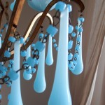 Italian Original Blue Murano opaline