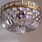 Empire style flush mount, Bohemian crystals