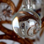 Vintage wrought iron birdcage chandelier