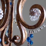 Vintage wrought iron chandelier