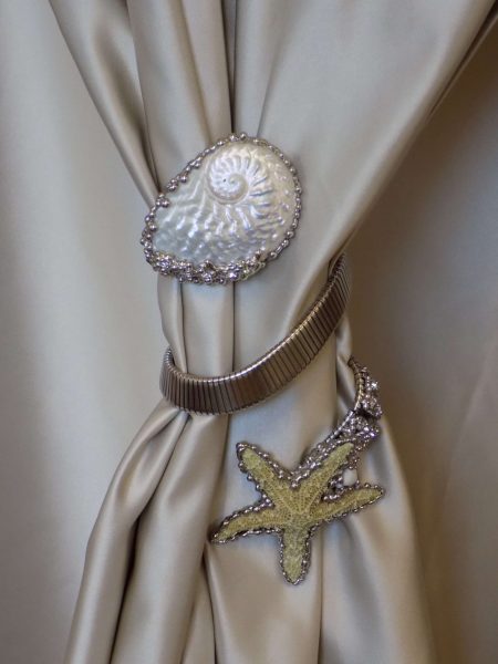 shell and starfish tieback