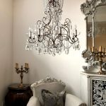 macaroni beads chandelier