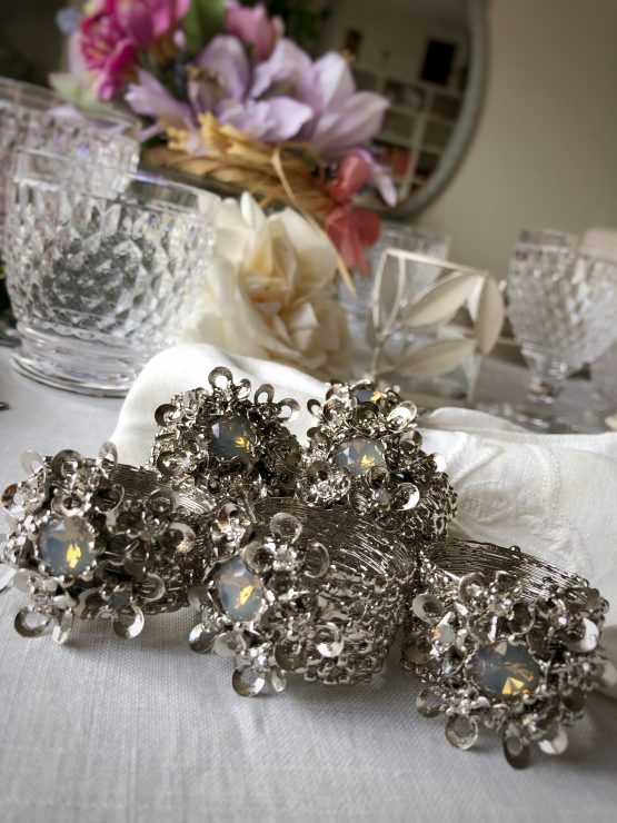 set of 6 luxury napkin rings