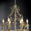 gold and ivory crystal chandelier