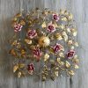 gold and roses ceiling mount