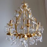 gold leaf chandelier