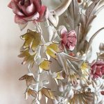 floral wrought iron sconce