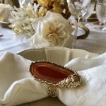 luxury napkin rings with stones