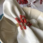 coral table decorations