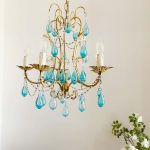 Rare Italian gilt chandelier