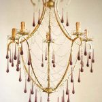 amethyst drops basket chandelier