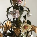 Italian porcelain flowers chandelier