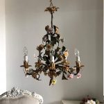 vintage porcelain flowers chandelier vintage porcelain flowers chandelier