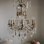 antique 8 lights chandelier