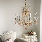 Venetian glass drops chandelier