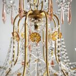 gold beaded chandelier