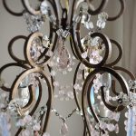 macaroni beads chandelier