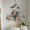 flowers basket chandelier