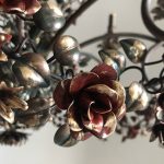 floral iron chandelier