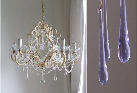 lilac drops chandelier
