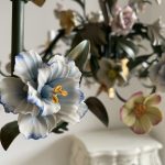 Capodimonte porcelain flowers chandelier