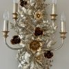 gold and silver sconce