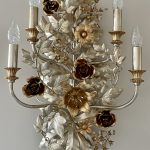 gold and silver sconce
