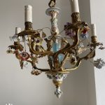 porcelain flowers chandelier